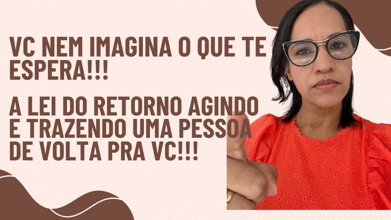 A pessoa que se afastou sentindo as consequências de tudo que fez contigo. O afastamento vai acabar!