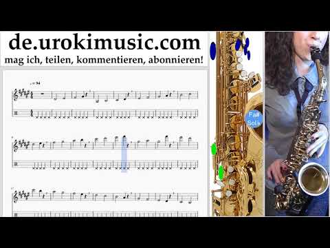 Saxophonunterricht Tenor Silvestre Dangond Nicky Jam - Cásate Conmigo Noten Lernen Teil#1 um-i995