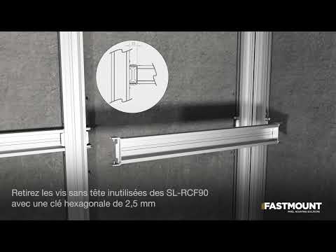 Profilé aluminium Domalurail pour clips et structure Stratlock SL-SRLE DOMARINE