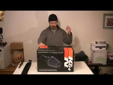 K & N Typhoon Air Intake Unboxing, with Machete