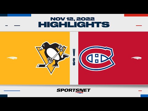 NHL Highlights | Penguins vs. Canadiens - November 12, 2022