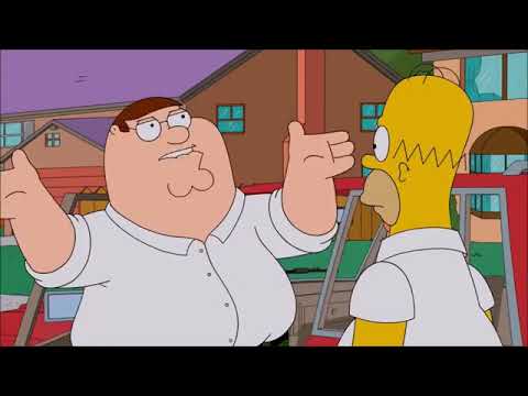 Family Guy - Peter Fights Homer Simpson Pt 1