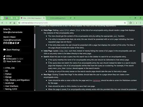 CS50 Web | Project 1 Wiki