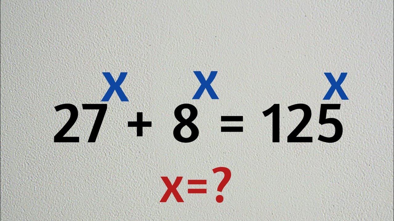 A Simple Equation That Confuses Everyone 🤯 Find x!