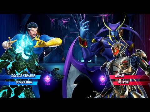 Dr Strange & Dormammu vs Jedah & Ultran (Very Hard) - Marvel vs Capcom | 4K UHD Gameplay