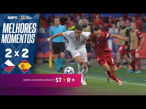 Gols e lances de Espanha x República Tcheca