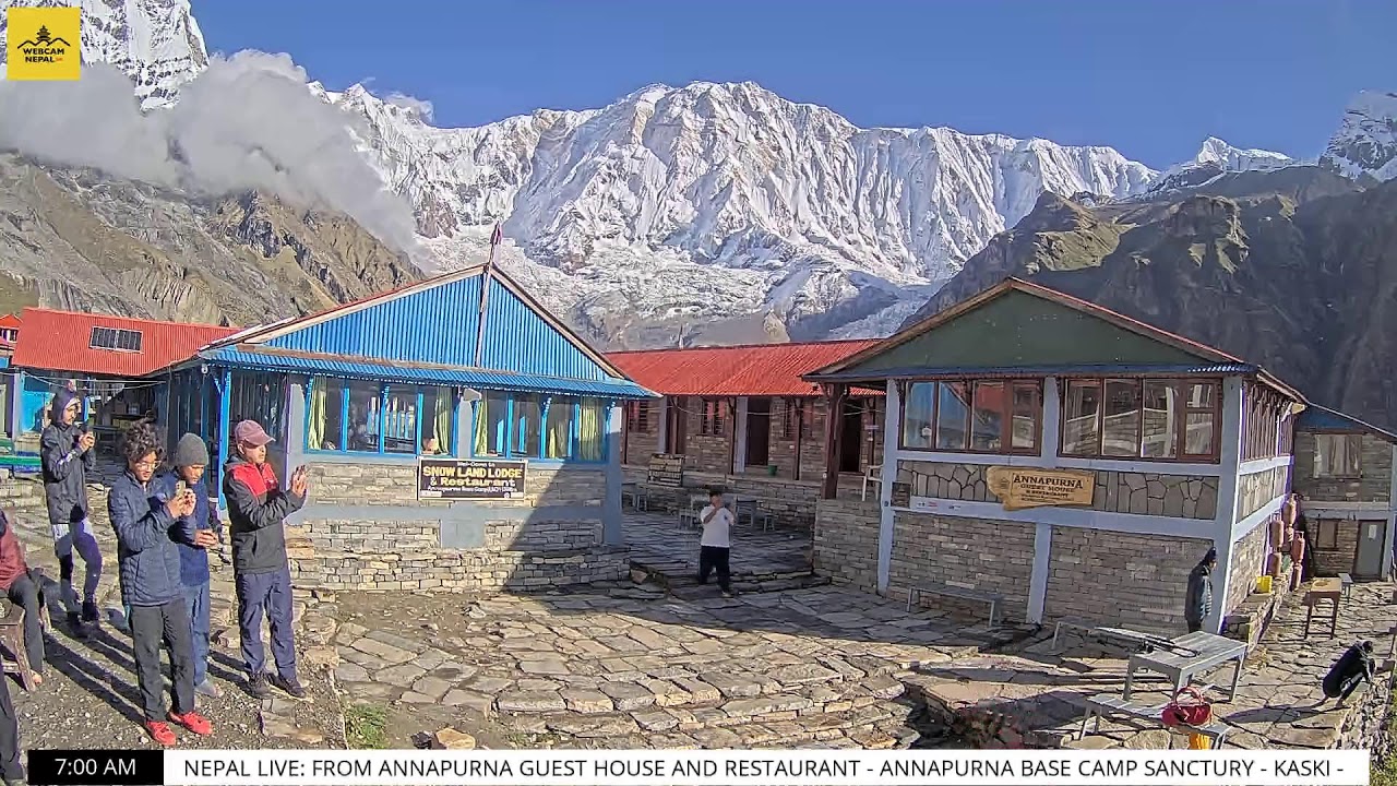 Live webcam view of Annapurna Base Camp Sanctuary