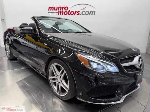 2015 Mercedes-Benz E-Class E 400 Cabriolet in Black for sale at Munro Motors in Brantford, ON