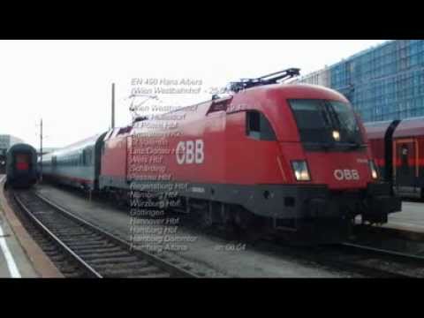 ÖBB EN 490 Hans Albers: Abfahrt Wien Westbahnhof