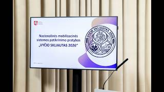 2026-09-25  Vyriausybės spaudos konferencija. Pratybų „Vyčio skliautas 2026“ pristatymas.