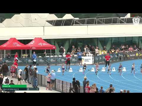 U9 Girls 100m Heat 8: 2022-23 State Combined Events Championships - Saturday