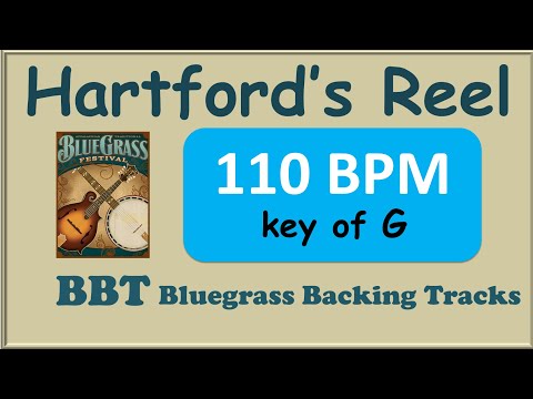 Hartford's Reel 110 BPM bluegrass backing track