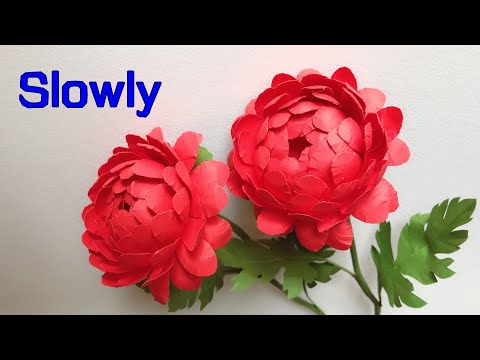 ABC TV | How To Make Chrysanthemum Paper Flower With Shape Punch (Slowly) - Craft Tutorial