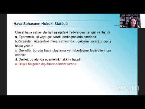 HUK222U - ULUSLARARASI HUKUK II (Soru Çözümü)