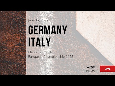 2022 Men's Slowpitch European Championship - Germany VS Italy