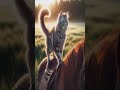 The Cat & The Horse... #cat #horse #shorts #ai #animals #pets #cute
