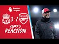 Klopp's Reaction: 'We played exceptional football against a team in form' | Liverpool vs Arsenal