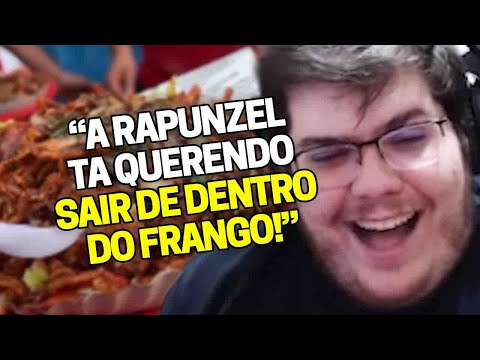 CASIMIRO REAGE: MACARRÃO, FRANGO COM LEGUMES E PERUCA | Cortes do Casimito