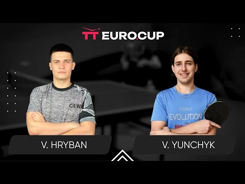 12:00 Vadym Hryban - Valentyn Yunchyk 18.09.2024 TT Euro.Cup Ukraine Elite. TABLE 3
