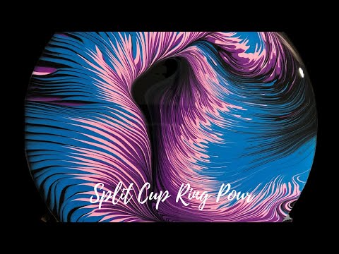 (#130) The Best Split Cup Straight Pour ~ Acrylic Pour ~ Fluid Art ~ Gorgeous Colours