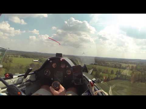 ASW-20 Takeoff behind Super Cub