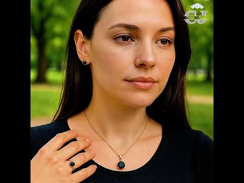4pc Moissanite Set Necklace Ring Earrings product video