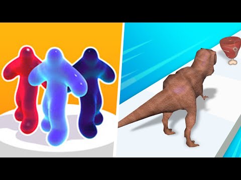 LEVEL UP Blob Giant Runner 3D, Dino Run - 2⭐ Unlocked Blob Giant Gameplay Walkthrough Moblie