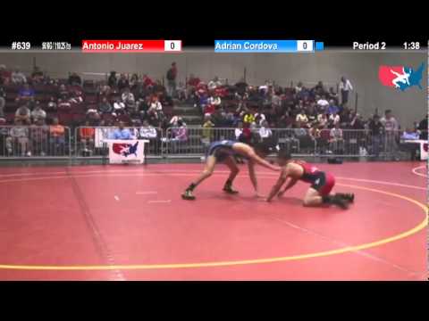 FILAJRFS: 50 KG / 110.25 lbs: Final Antonio Juarez (unattached) vs. Adrian Cordova (Westside)