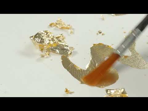 Applying gold leaf to canvas | Winsor & Newton Masterclass