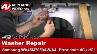 Samsung Washer Repair - Error Code DC, DC1 - Lid Lock Assembly