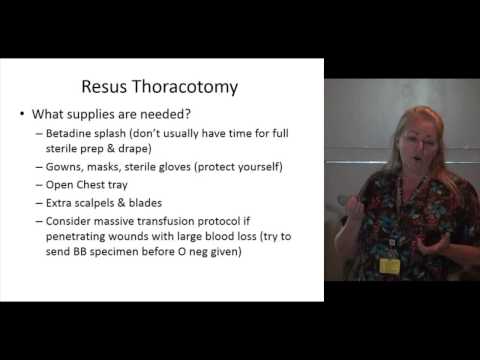 Trauma Day Away 2012 - Resuscitative Thoracotomy