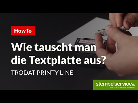 HowTo: Stempelplatte Trodat Printy 4913 wechseln