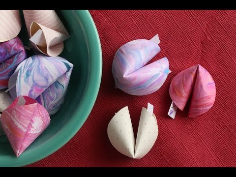 How to Make Paper Fortune Cookies