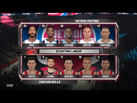 [SLAM DUNK x NBA2K21 PS4]DETROIT PISTON v CHICAGO BULLS (SHOHOKU)
