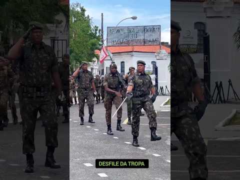 Os 4 Tenentes - Desfile da Tropa PRM6 - Exército Brasileiro - 6° Região Militar #shorts #dobrado #19