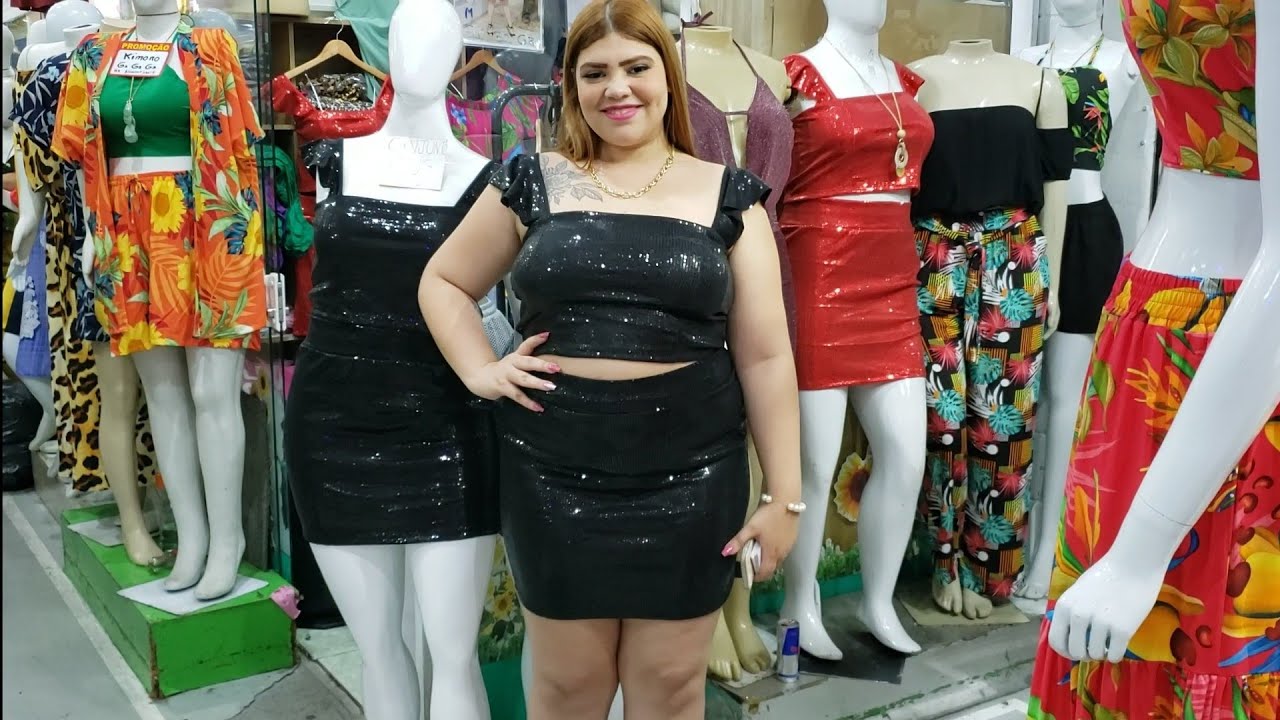 MODA PLUS SIZE DE FESTA PAETÊ