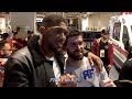 ANTHONY JOSHUA EMBRACES ROCKY FIELDING AFTER KO LOSS TO CANELO ALVAREZ