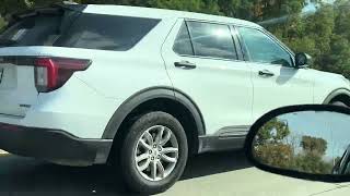 ALL NEW 2025 FORD EXPLORER POLICE INTERCEPTOR SPOTTED FREEWAY DRIVING