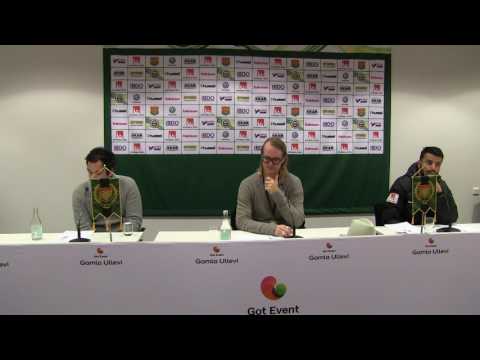 Presskonferens efter GAIS - Dalkurd