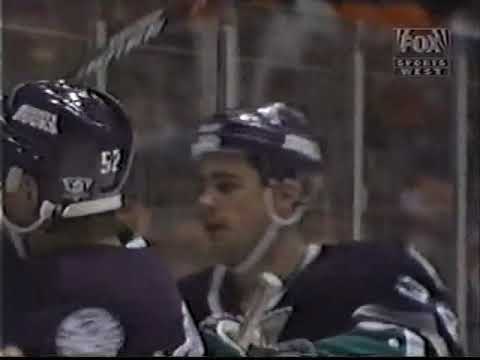 Los Angeles Kings vs Anaheim Ducks Brawl 1997 / Johnson vs Leboutillier / Trebil vs Smyth