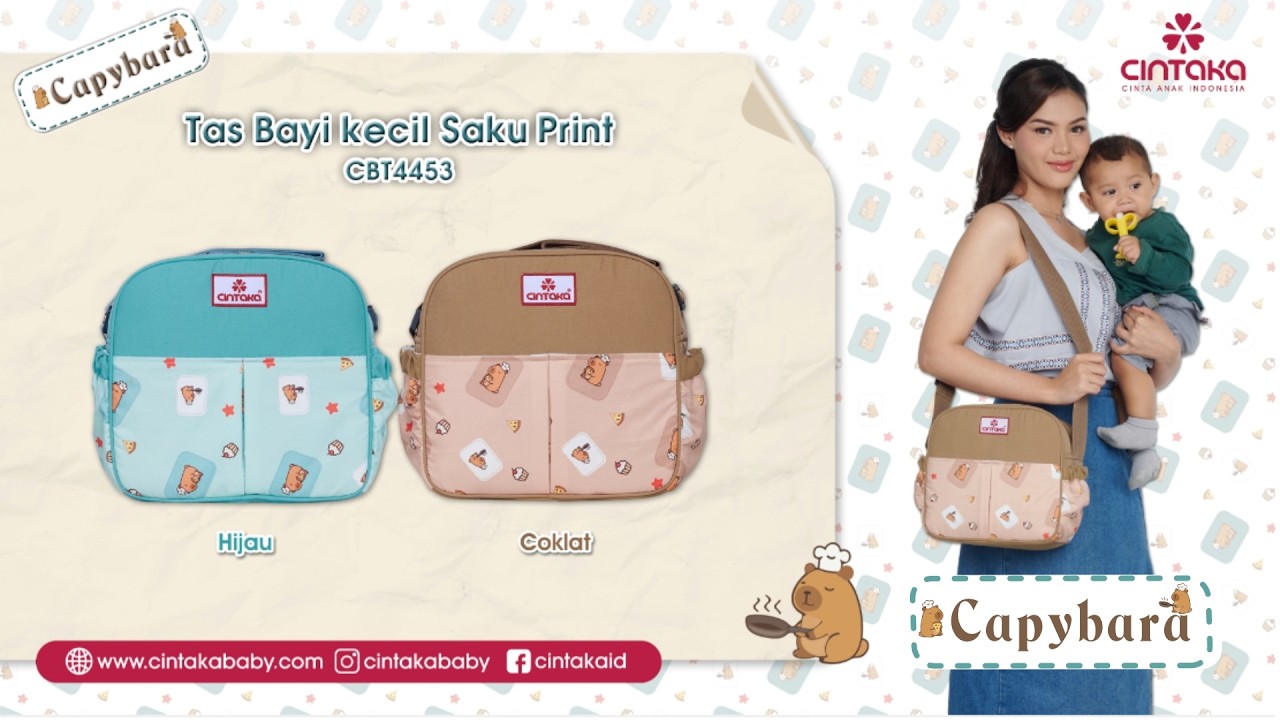 Tas Bayi Kecil CBT4453 Capybara Series Cintaka