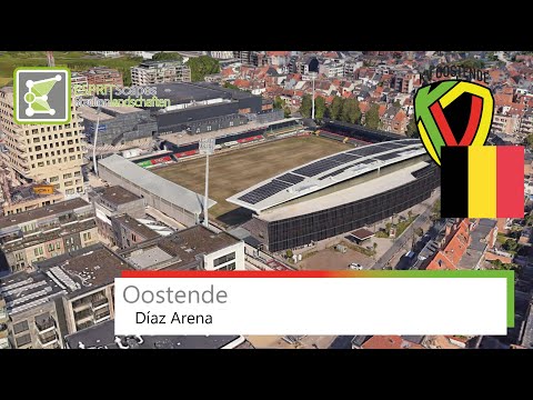 Díaz Arena | K.V. Oostende | Google Earth 360° Rotation