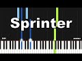 Central Cee x Dave - Sprinter | EASY PIANO TUTORIAL by Synthly