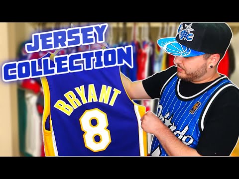 My AUTHENTIC Jersey Collection Worth OVER $5k! | MLB, NFL & NBA | Kobe, Jordan, Iverson, T-Mac, Etc.