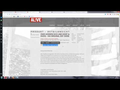 Zwei Herren Dick und Doof Erscheint auf DVD Box 2019 - Dick & Doof - Hans Dieter Hüsch - Sammler