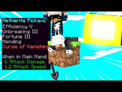 ABBIAMO PERSO IL PICCONE PIÙ FORTE DI MINECRAFT IN UN SOLO BLOCCO   ITA