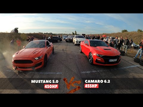 Mustang GT 5.0 vs Camaro SS 6.2