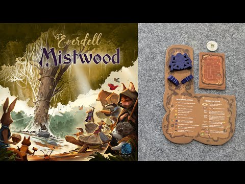 WHAT'S NEW Everdell Mistwood Nightweave Solo - Base, plus PLAYTHROUGH