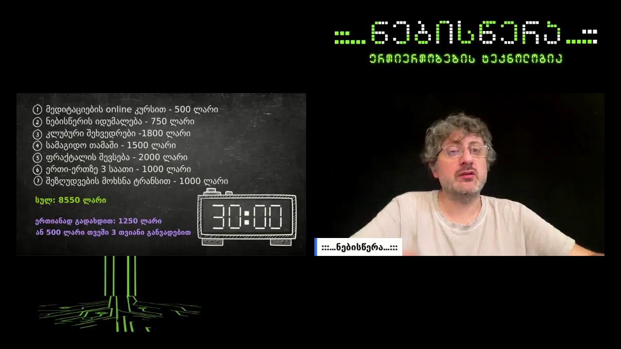 ნებისწერას ვებინარი - სესია 2