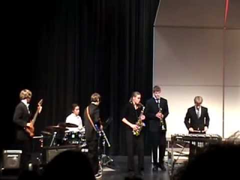 Jason Foster on drums with Ipswich Jazz Ensemble